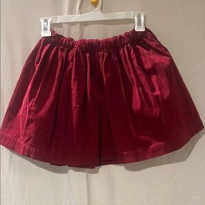 Velvet Red Skirt